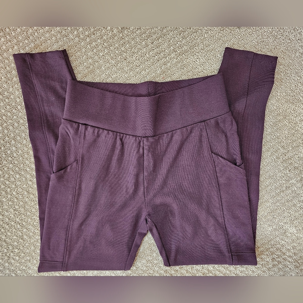 Lou & Grey Side Pocket Leggings Fig Sz S